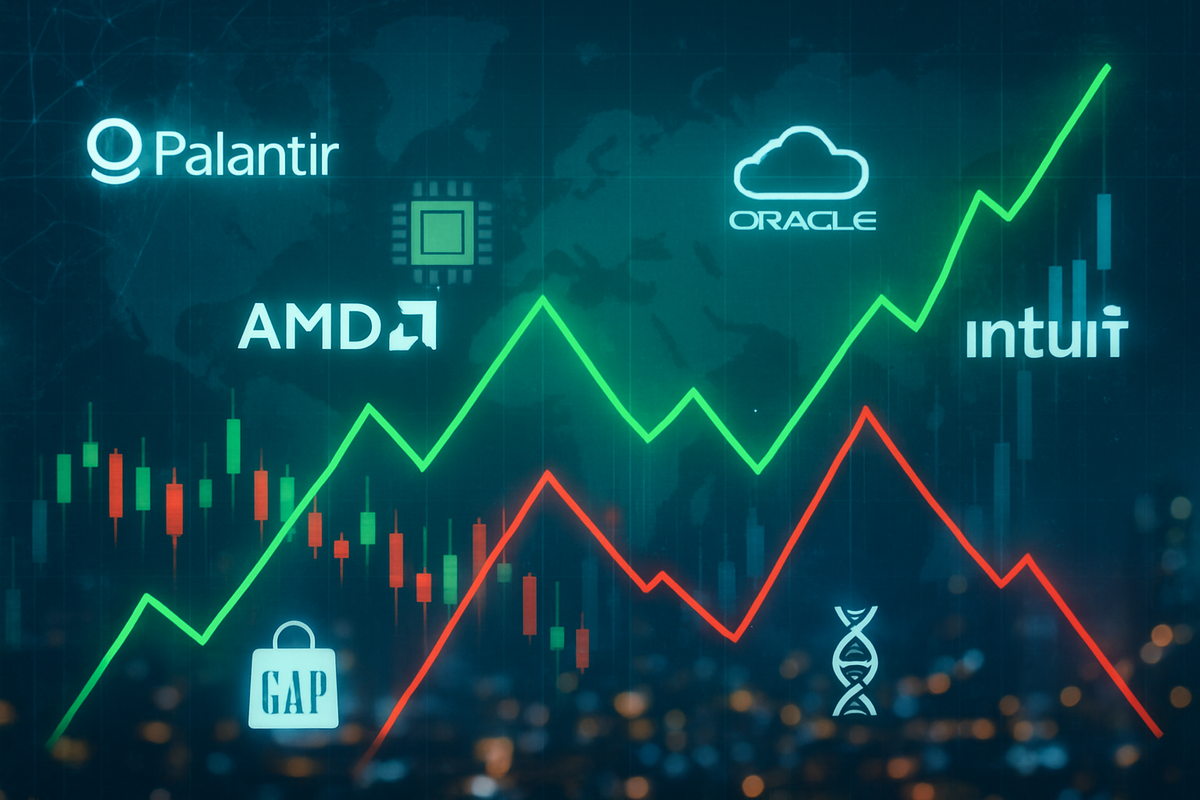 Market Movers in Focus: Palantir, AMD, Oracle, Intuit, Gap, and Veeva Navigate a Dynamic November