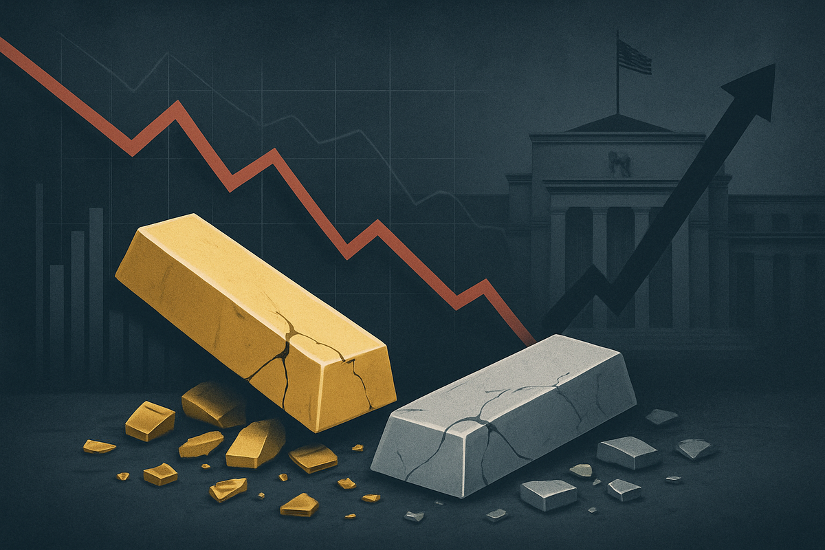 Precious Metals Plunge: Hawkish Fed Comments Trigger Gold and Silver Rout