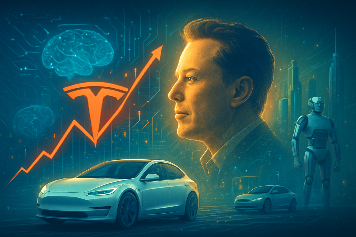 Tesla Soars on Musk's AI Revelations, Propelling Tech Sector Rally