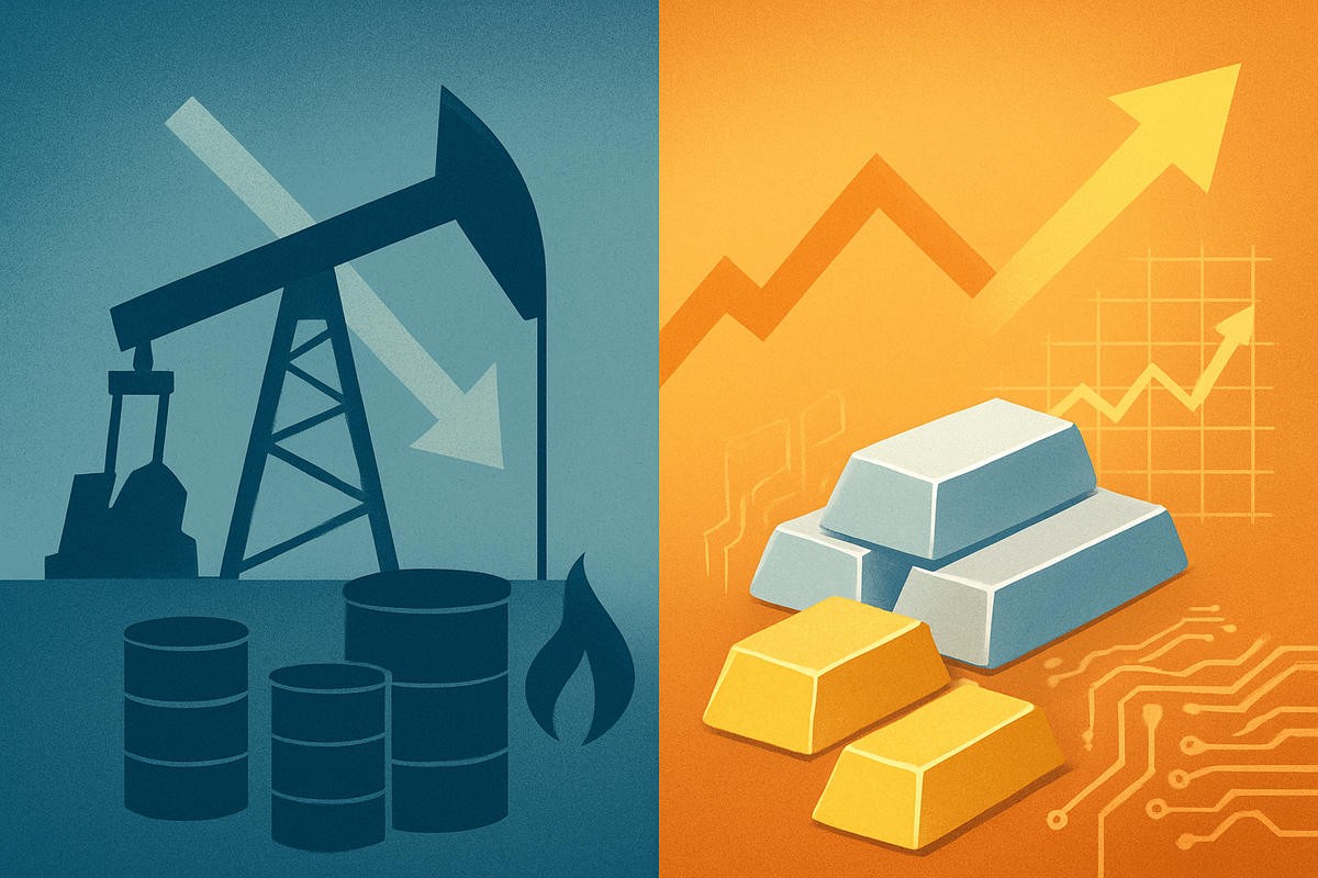 Commodity Markets in Turmoil: Energy Plummets as Precious Metals Soar Amidst Global Uncertainty