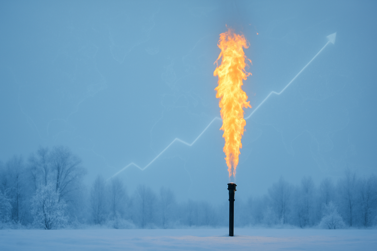 Natural Gas Futures Soar to Near Three-Year Highs Amidst Frigid Forecasts and Surging Demand