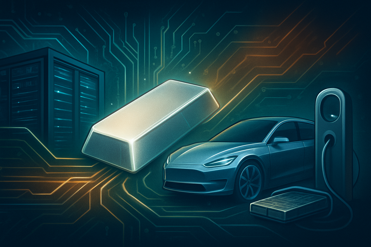 Silver Soars to Unprecedented Heights as Data Centers and EVs Fuel Industrial Demand