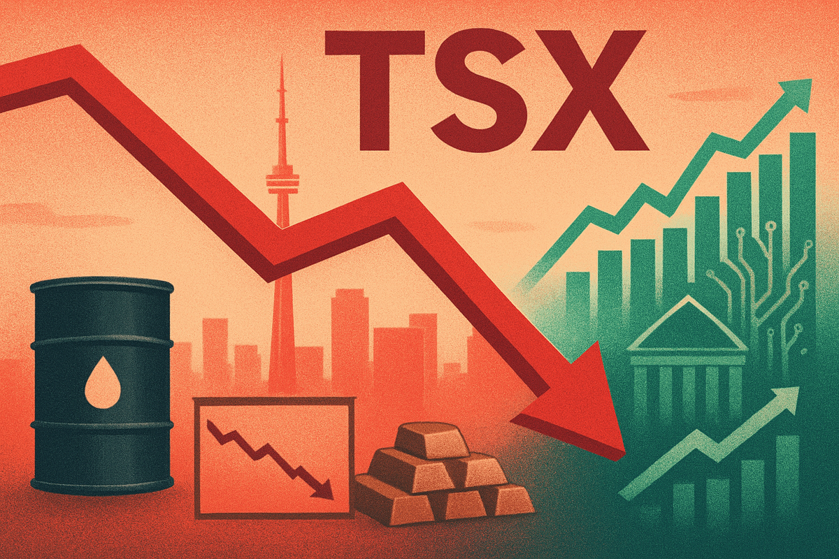 TSX Stumbles as Commodity Rout Outweighs Tech and Banking Resilience