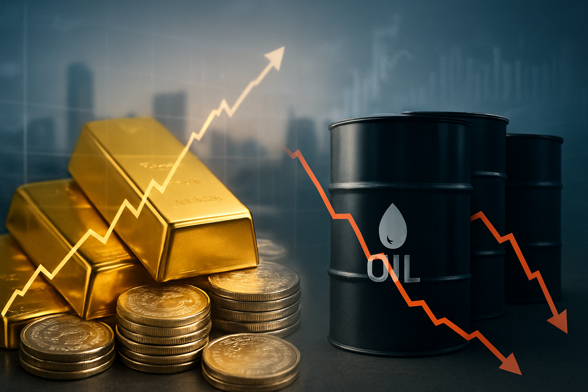 Precious Metals Retreat as Oil Grapples with Oversupply Amidst Rising US Yields