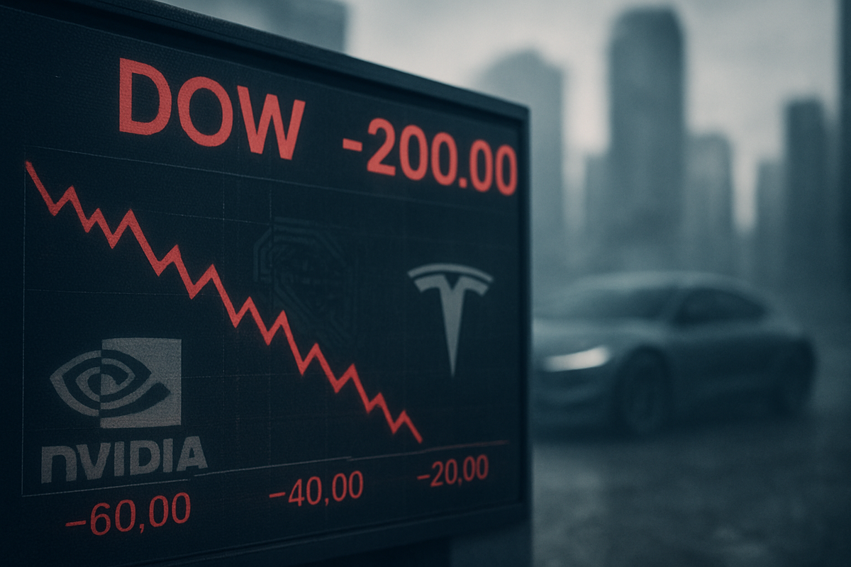 Dow Dips 200 Points Amid Waning Consumer Confidence, Tech Valuation Fears, and Lingering Rate Uncertainty