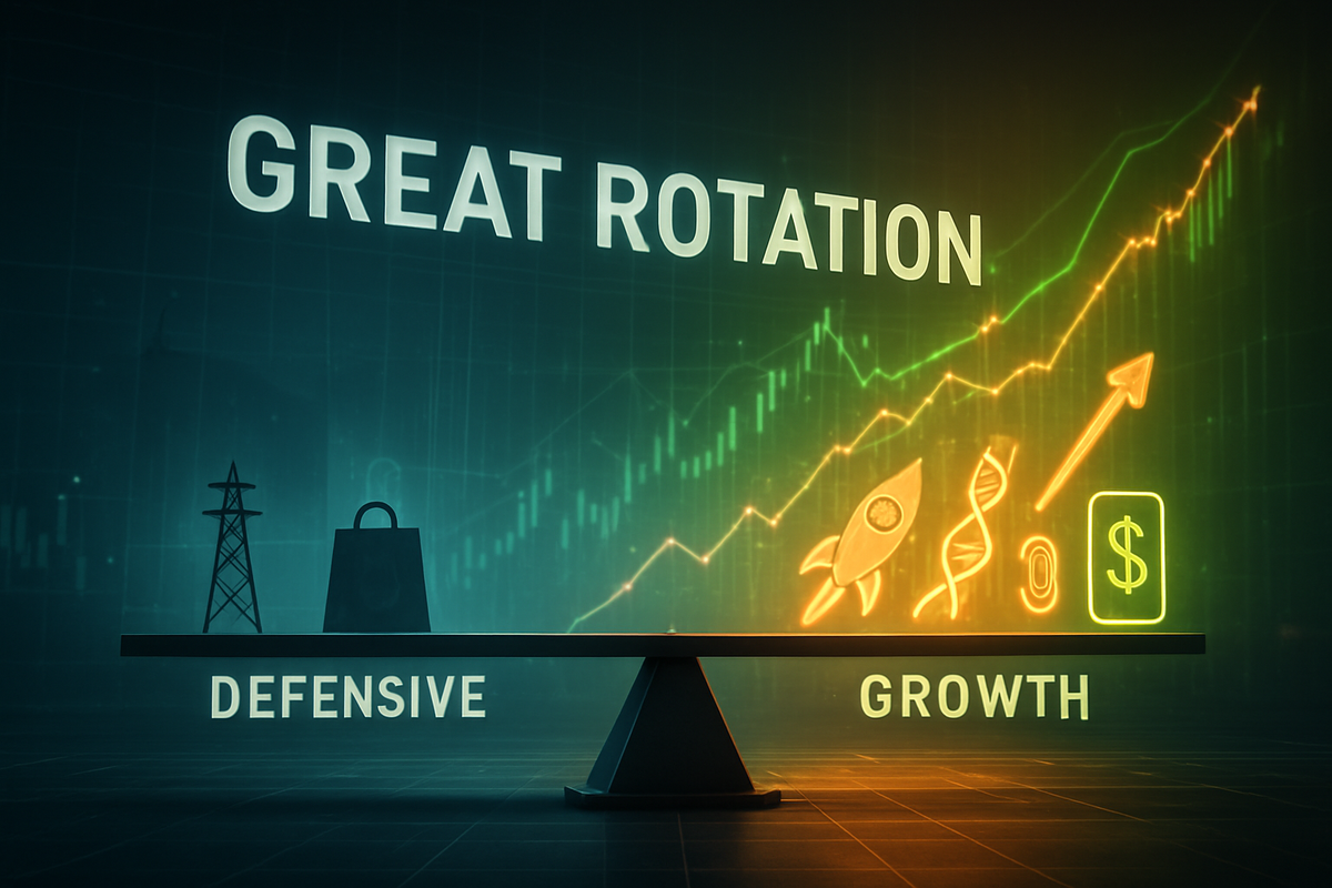 The Great Rotation: Small-Cap Growth Surges as Investors Ditch Defensive Safety for Post-Fed Gains