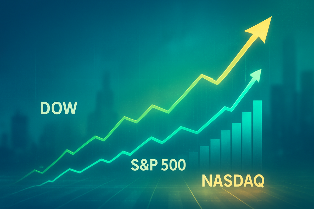 Major Indices Edge Towards Record Highs Amidst Rate Cut Optimism