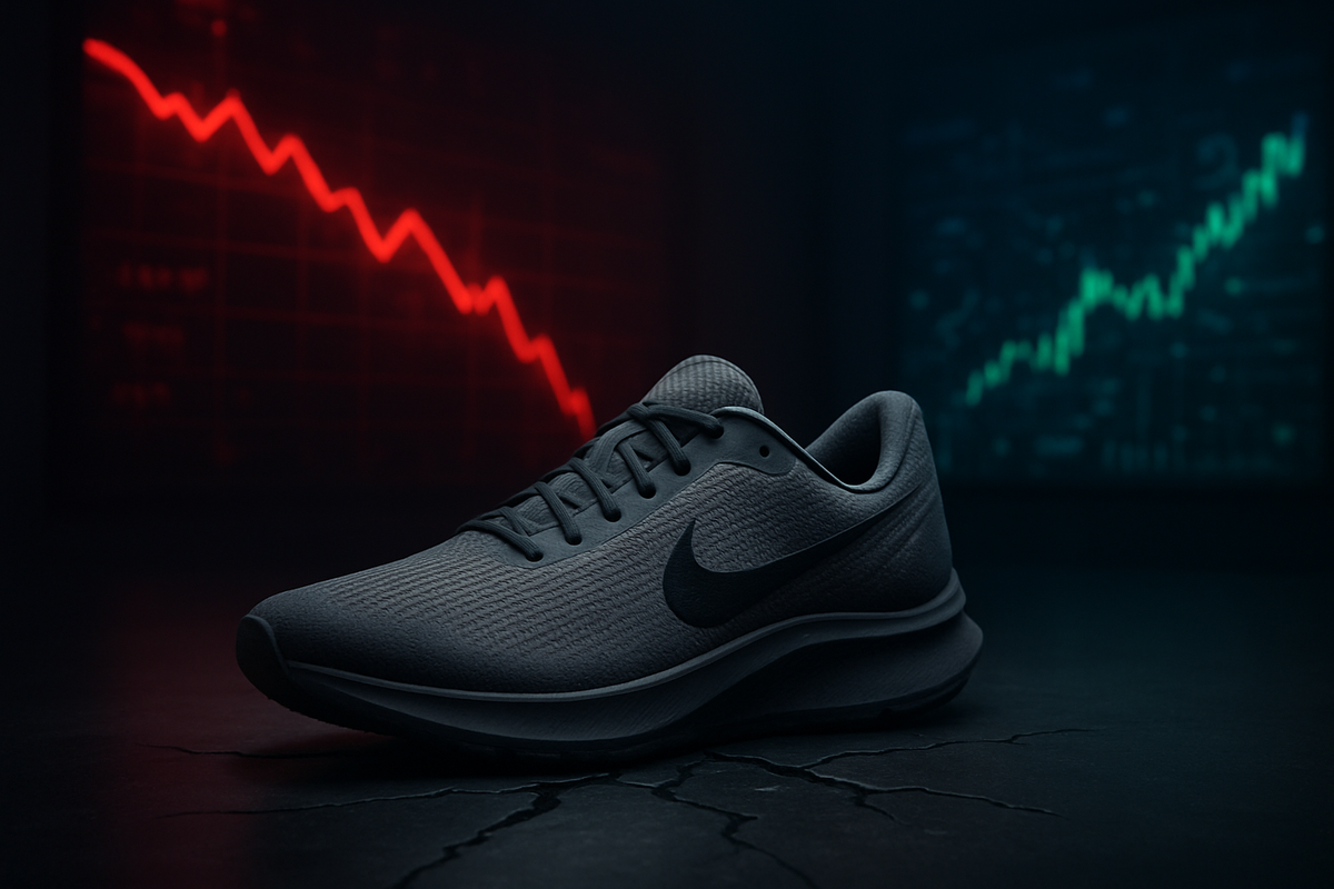 The Swoosh Slump: Nike Hits Multi-Year Lows as Dow Anchor While Tech Giants Rally