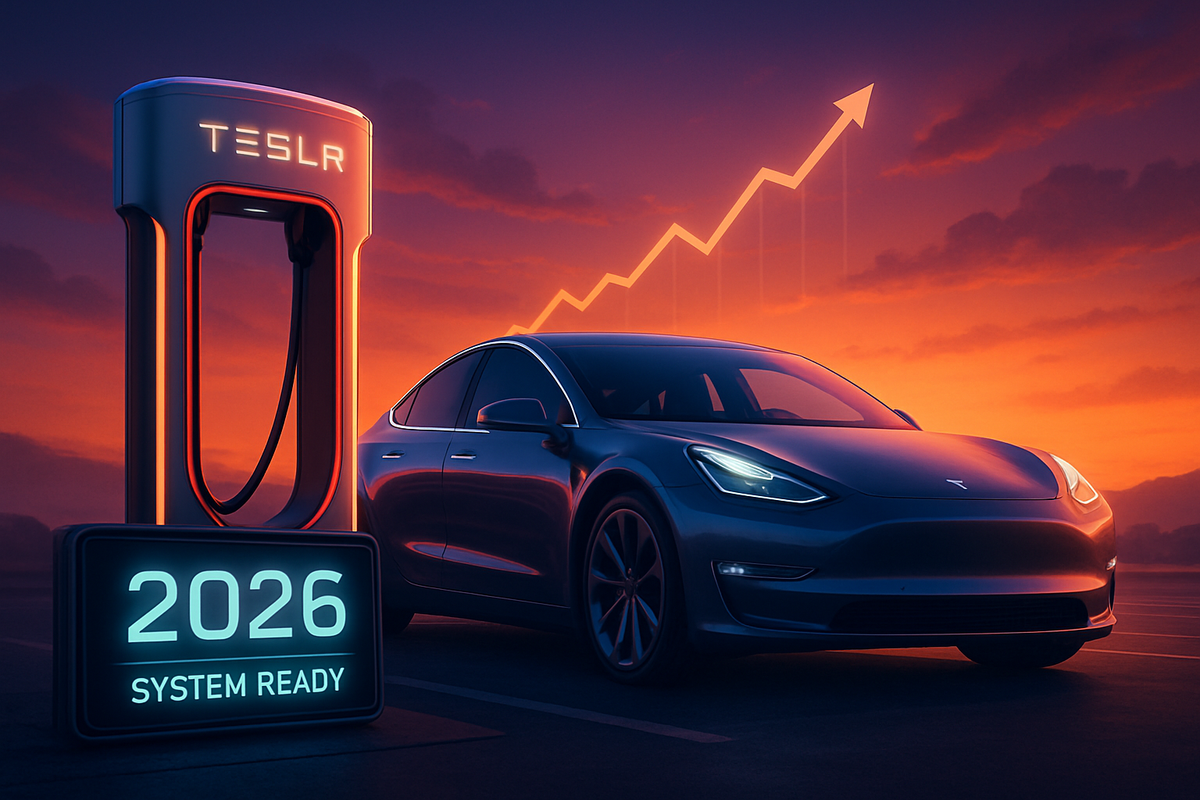 Tesla Charges Toward 2026: Stock Surges as Market Eyes Key Breakout and EV Demand Rebound