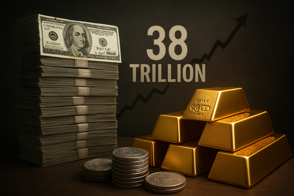 U.S. National Debt Soars Past $38 Trillion as Gold and Silver Shine in Late 2025
