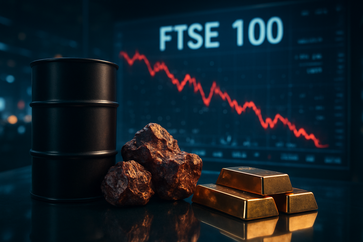London’s 10,000-Point High Short-Lived as Energy and Mining Sectors Retreat on Commodity Slump