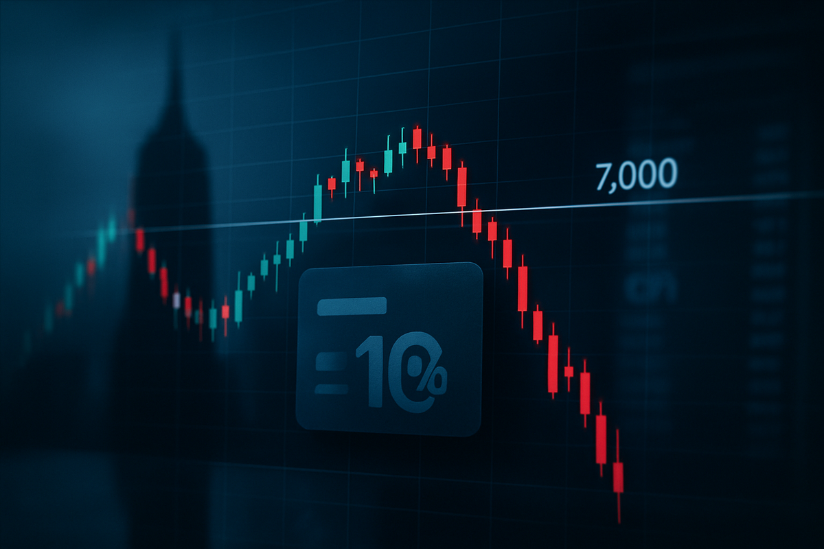 Fragile Sentiment Trumps Cooler Inflation: S&P 500 Fails 7,000 Test as Financials Drag