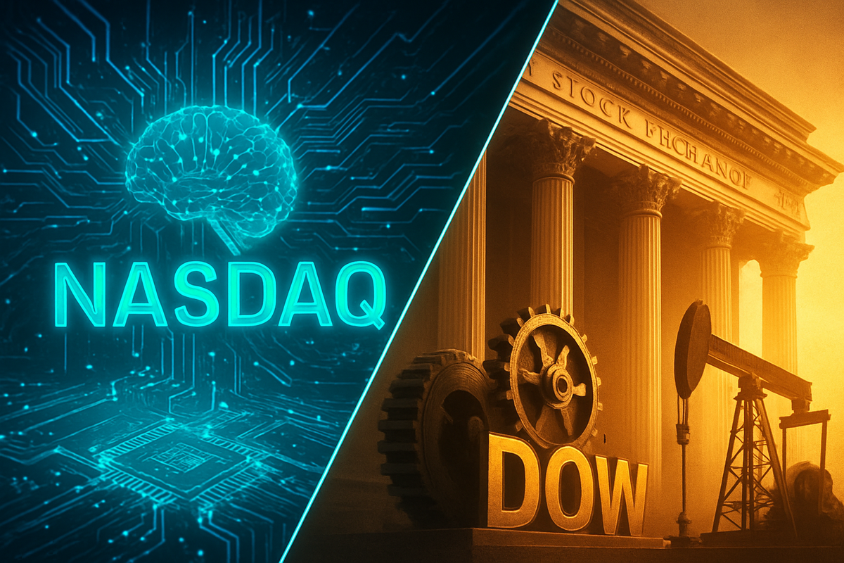 Tech Resurgence vs. Blue-Chip Consolidation: Nasdaq Gains as Dow Pauses Near 50,000 Milestone