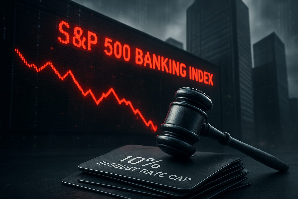 S&P 500 Banking Index Plunges as New Rate Caps and Cost Shocks Hit Wall Street