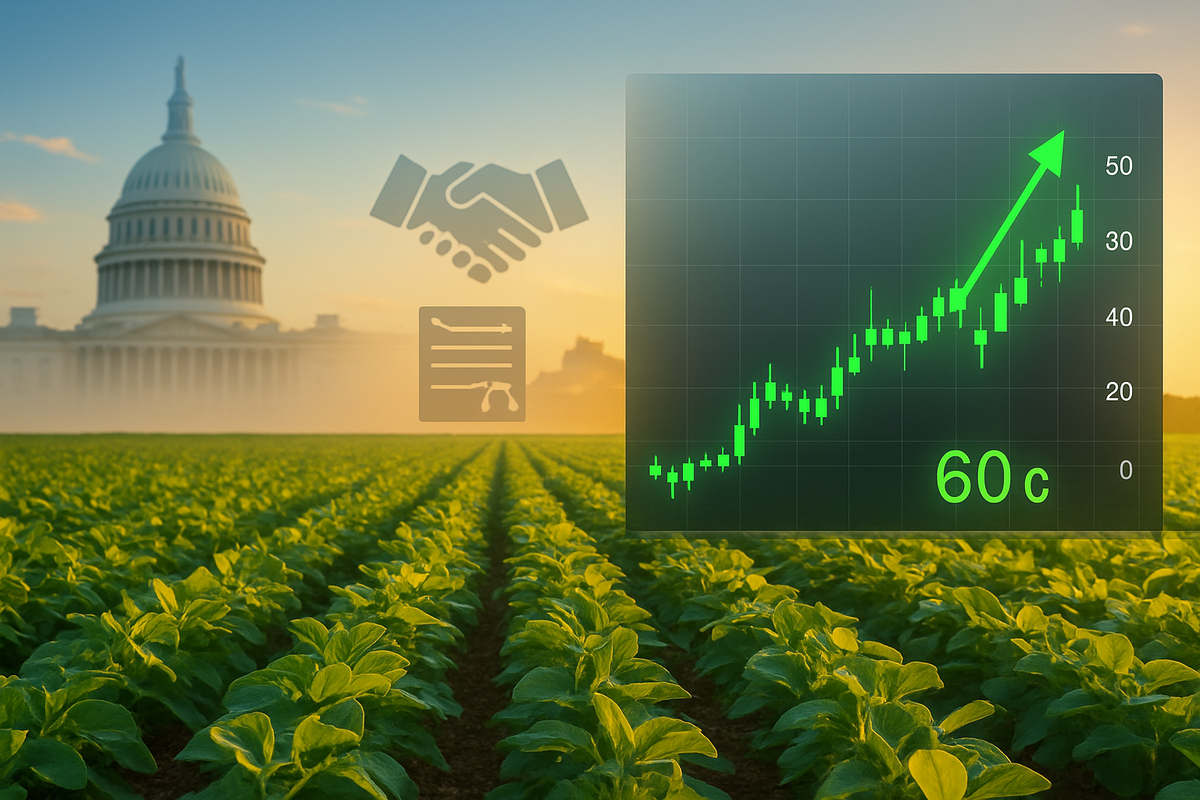 Soybean Futures Surge on Hopes for US-China Trade Truce Extension