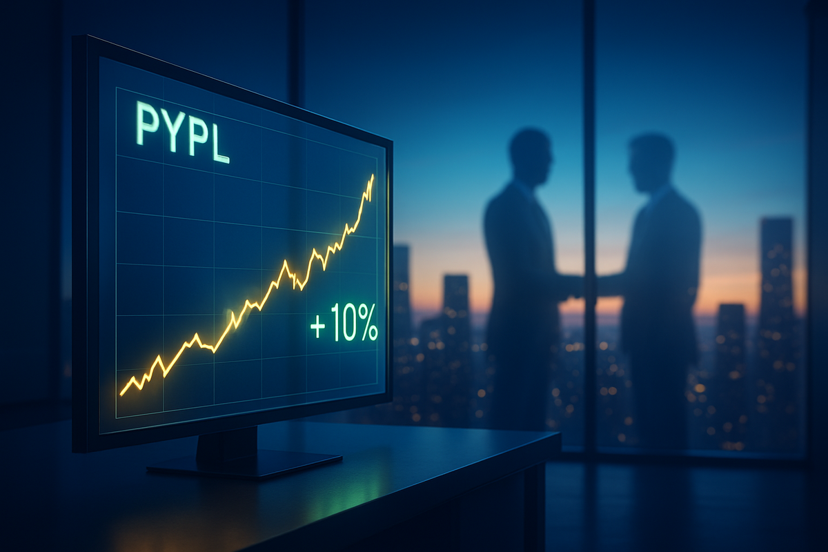 PayPal Shares Surge 10% as M&A Rumors Swirl Around Fallen Fintech Giant