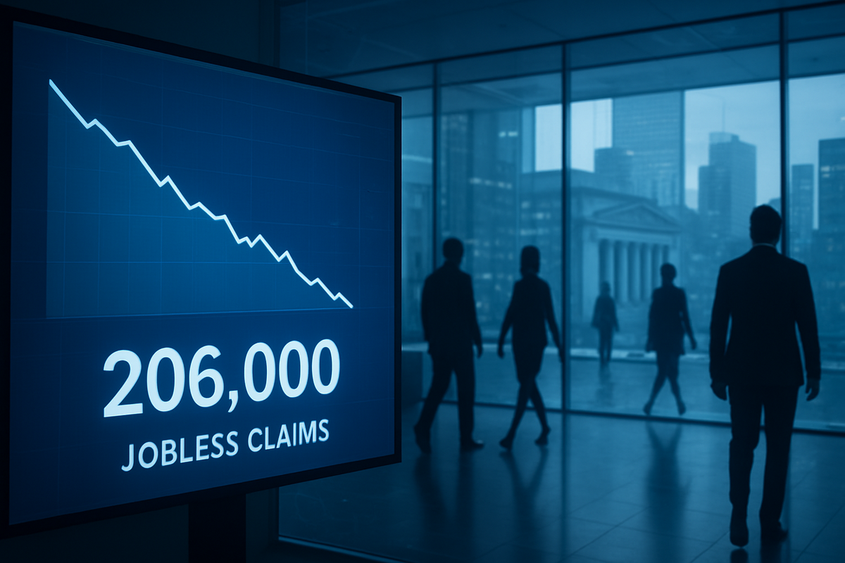 U.S. Labor Market Defies Gravity: Jobless Claims Plunge to 206,000, Shaking Fed Rate Cut Hopes