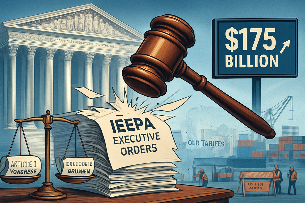 SCOTUS Strikes Down Executive Tariff Power in Landmark Learning Resources Case; $175 Billion in Refunds Loom