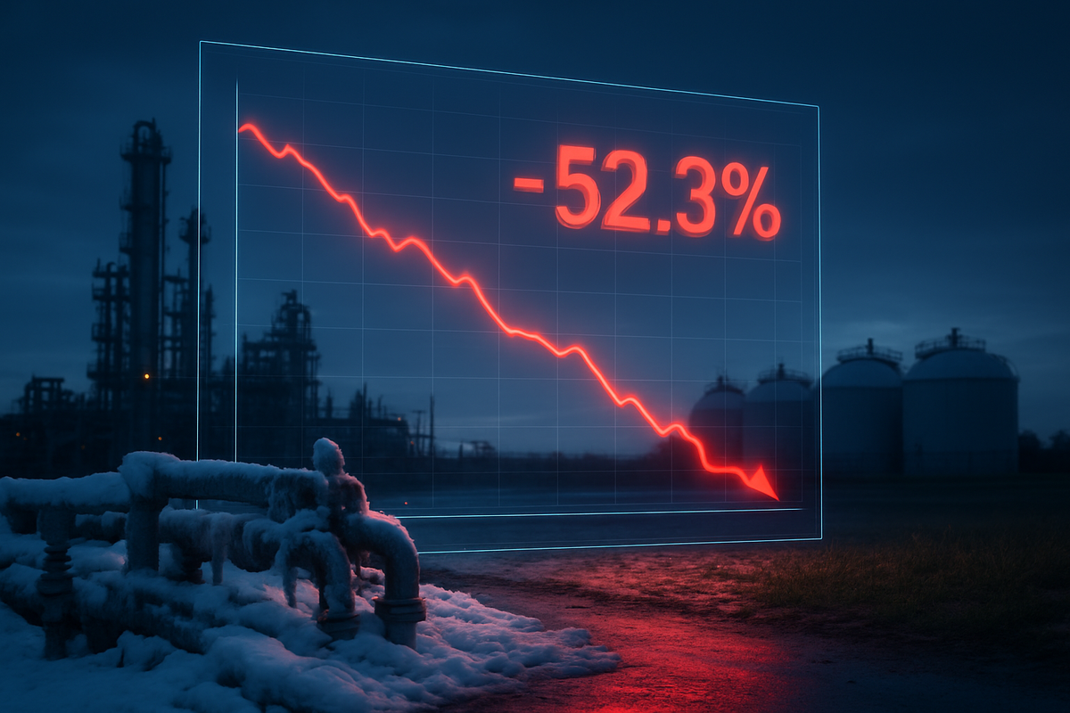 US Natural Gas Prices Plummet 52.3% in February, Neutralizing Global Energy Gains