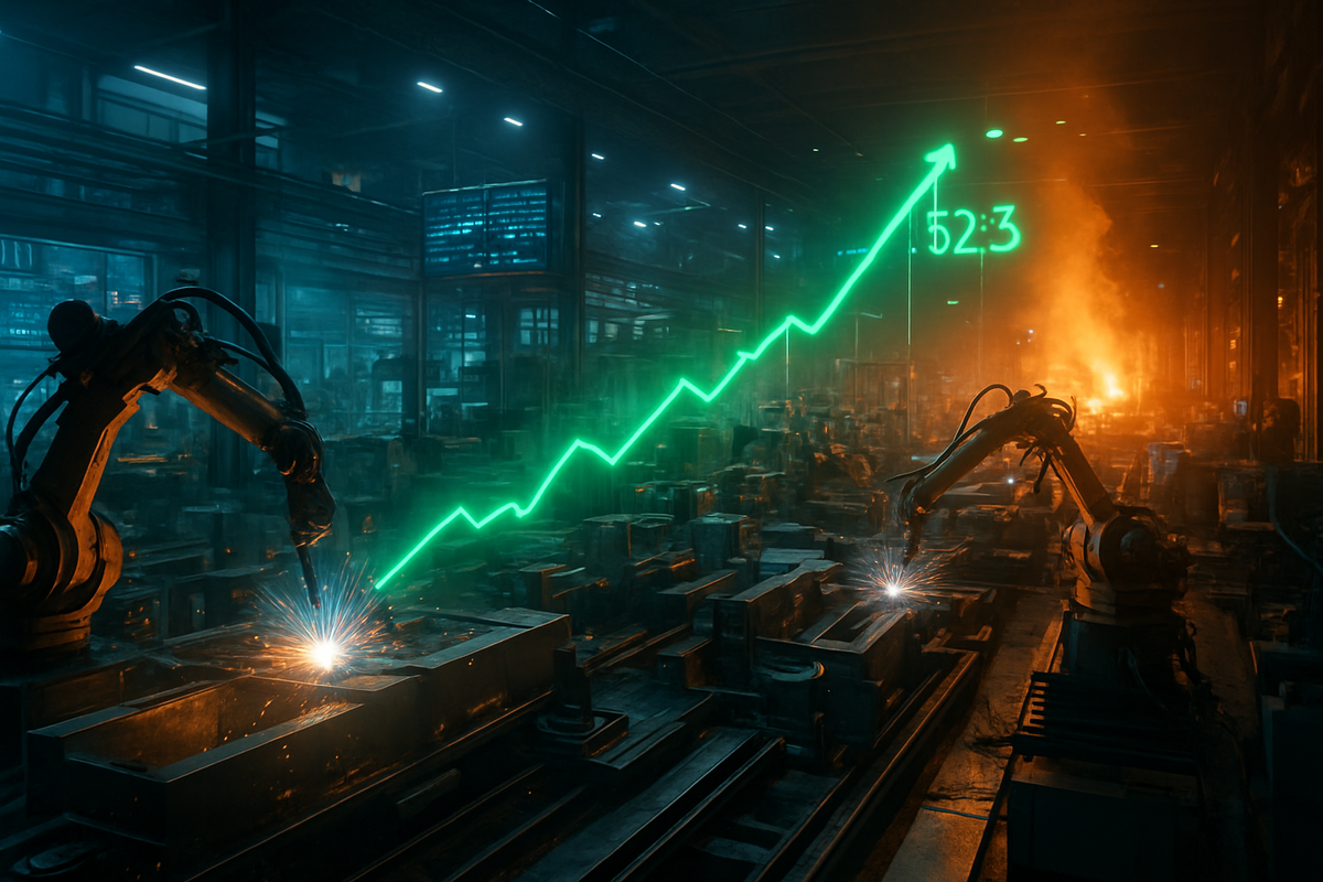 Industrial Engine Revs Up: ISM Manufacturing Index Hits 52.3, Igniting Growth Hopes and Inflation Fears