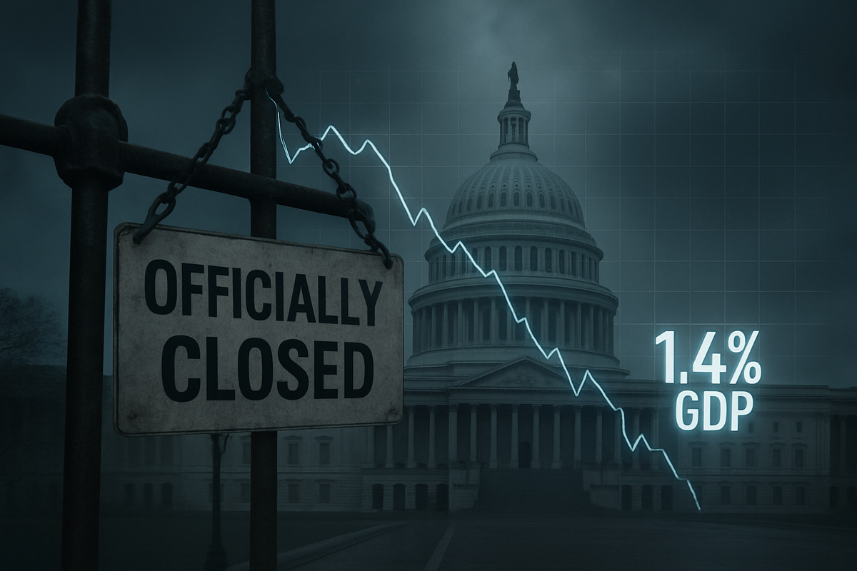 The 43-Day Ghost: U.S. GDP Stumbles to 1.4% as Longest Shutdown Ever Paralyzes Federal Spending