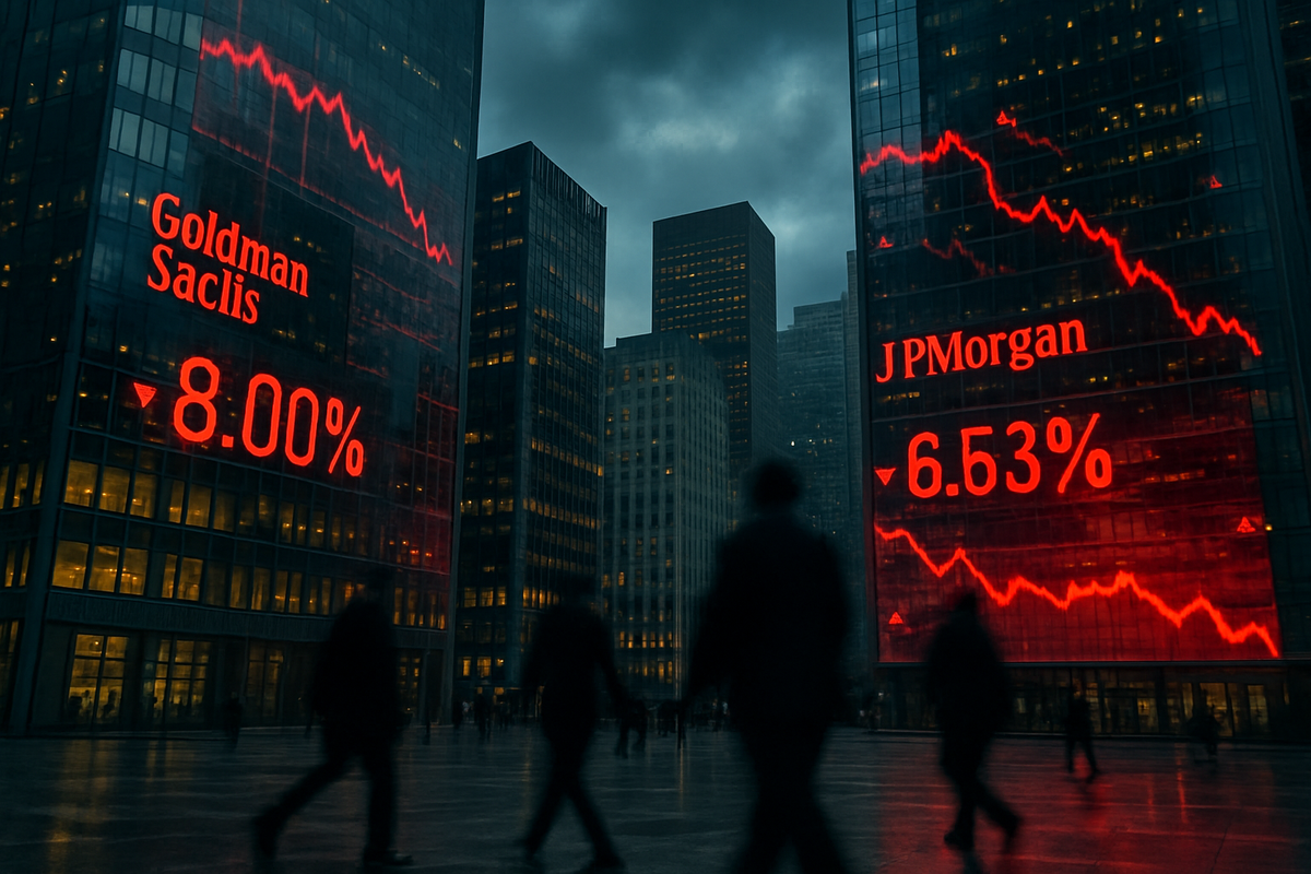Wall Street Shudder: Goldman Sachs Leads Dow Plunge as Financial Sector Technicals Falter