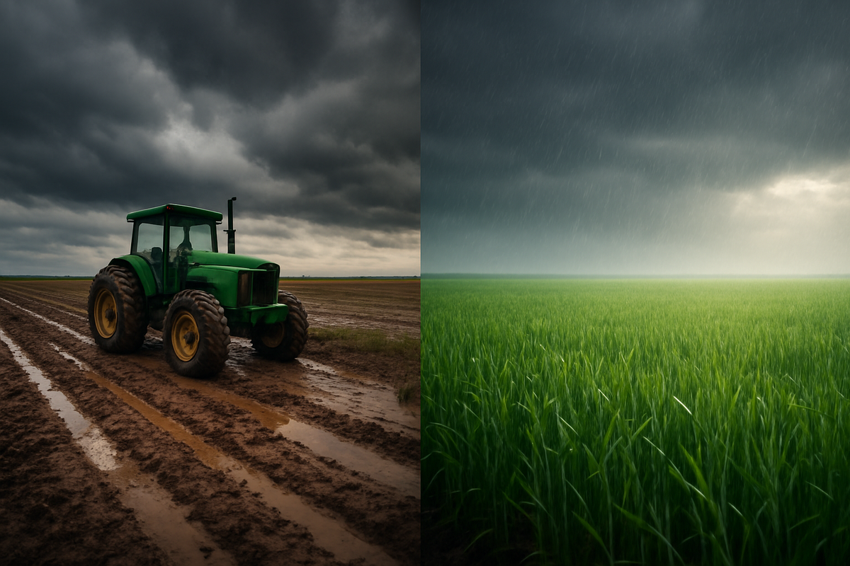 The Great Divide: Saturated Eastern Fields Stall Corn Planting as Southern Plains Wheat Finds Vital Relief