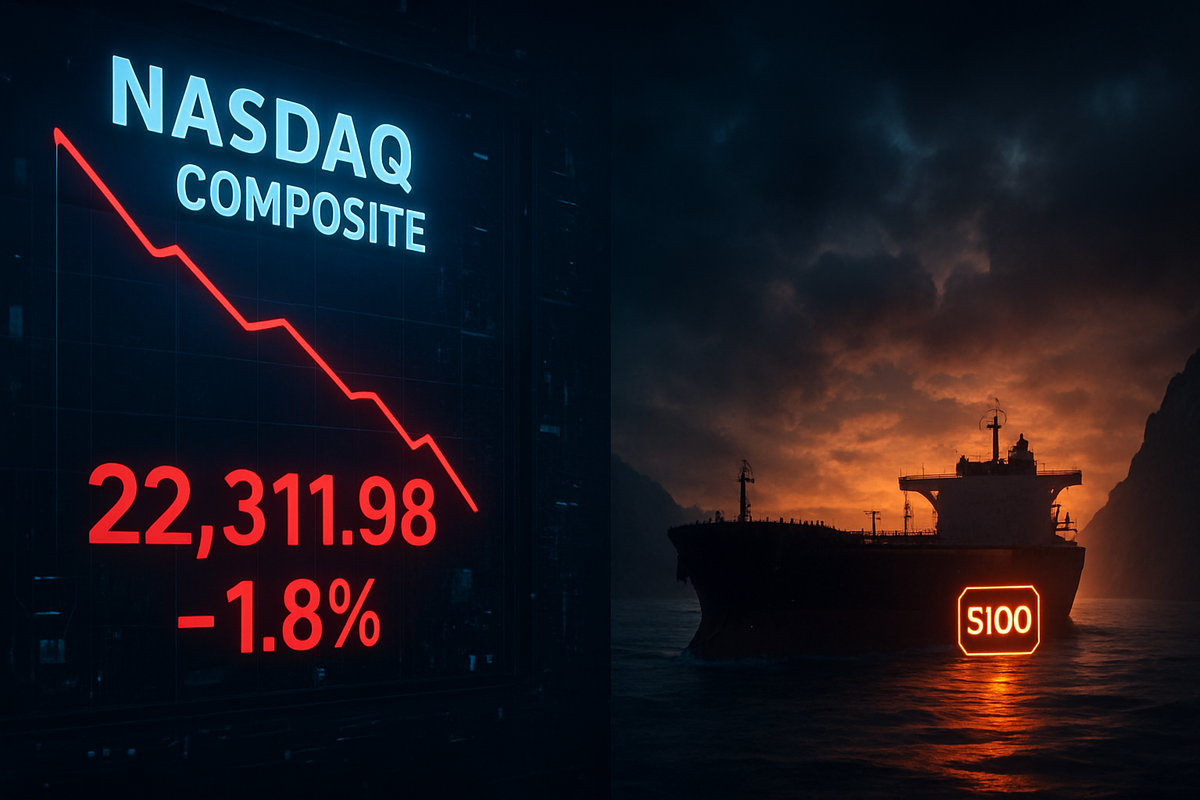 Tech’s Friday the 13th: Nasdaq Plummets to Yearly Low as Oil Shocks and War Fears Rattle Wall Street