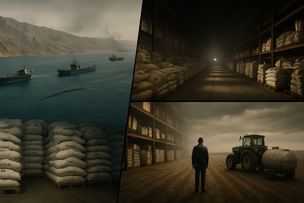 The Nitrogen Noose: Strait of Hormuz Closure Strangles Global Fertilizer Supply and US Farm Margins