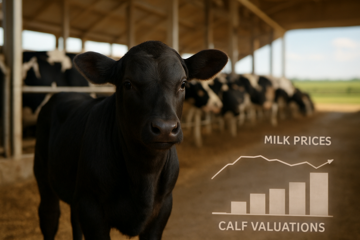 US Dairy-Beef Economics: Record Calf Prices Hedge Against Lower Milk Forecasts