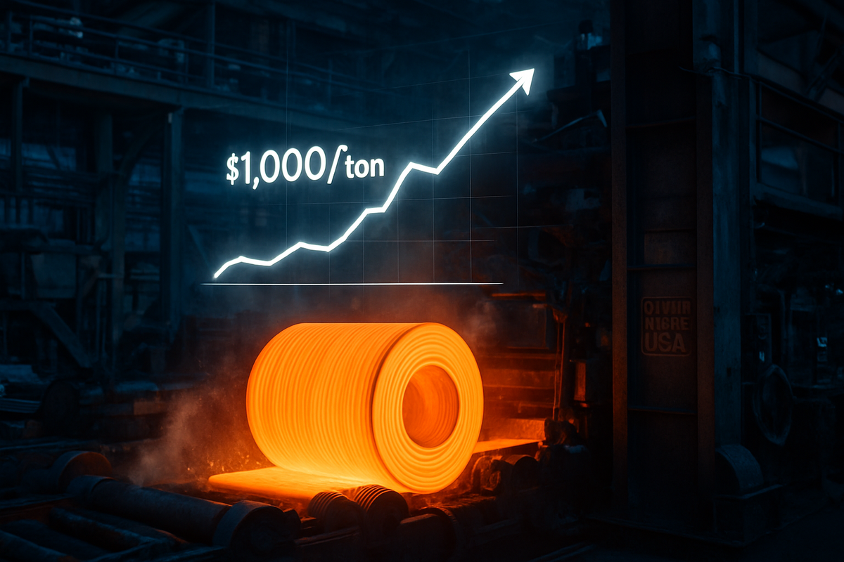 Steel Prices Breach $1,000 Milestone as Nucor Leads Market Hike
