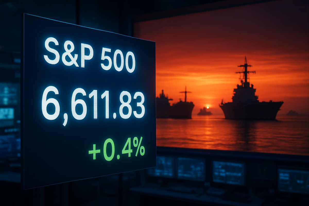 Market Edges Higher Amid Shadow of Geopolitical Conflict: S&P 500 Climbs to 6,611 Ahead of Iran Deadline