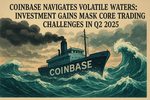 Coinbase Navigates Volatile Waters: Investment Gains Mask Core Trading Challenges in Q2 2025