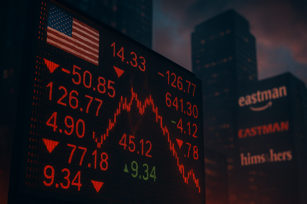 US Market Under Pressure: Amazon, Eastman Chemical, and Hims & Hers Among Top Losers