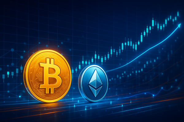 Crypto Comeback: Bitcoin and Ether See Significant Gains Near Record Highs