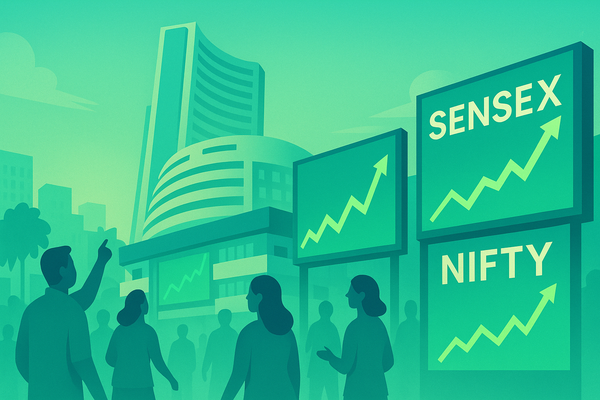 Indian Indices Extend Winning Streak: Sensex and Nifty Close Higher for Sixth Session
