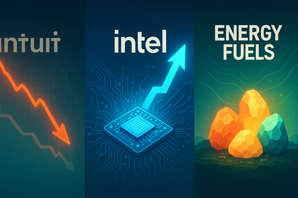 Market Movers: Intuit's Stumble, Intel's Ascent, and Energy Fuels' Rare Earth Triumph Reshape Investor Landscape