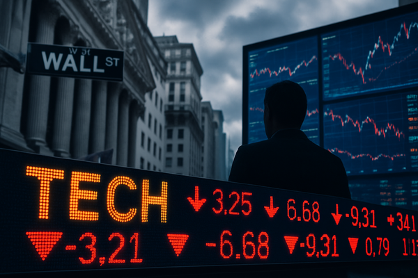Wall Street Navigates Choppy Waters as Tech Stocks Stumble Ahead of Powell's Keynote
