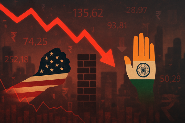 Indian Markets Tumble for Sixth Straight Day as US Tariffs Spark Sell-Off