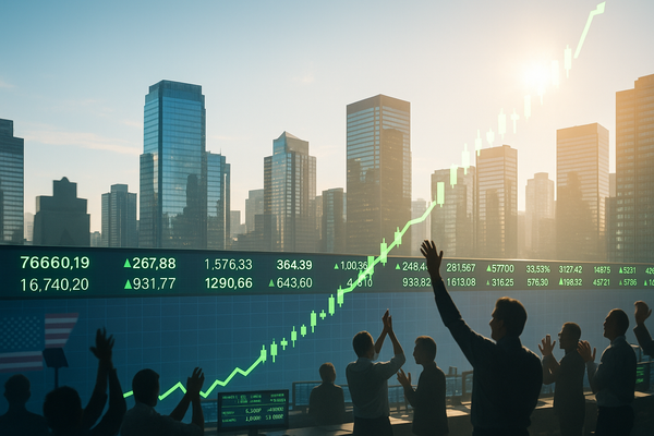 Market Euphoria: S&P 500 and Nasdaq Soar to New Highs as Trump Pauses Tariff Onslaught