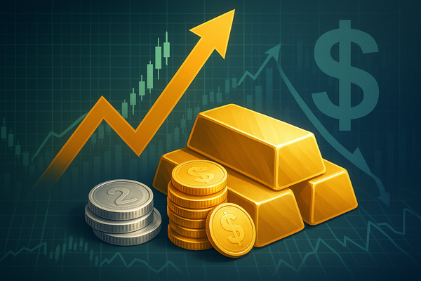Gold and Silver Soar as Weakening Dollar and Falling Interest Rates Ignite Precious Metals Rally