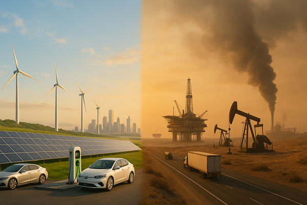 A Tale of Two Energies: Biden's Green Vision Clashes with Trump's Fossil Fuel Push