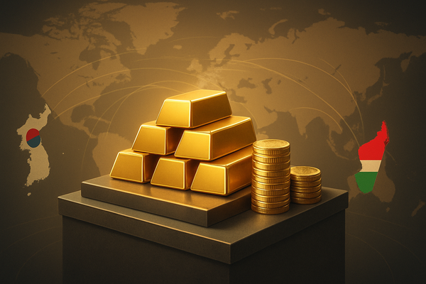 Global Gold Rush: Korea and Madagascar Join Central Banks in Bolstering Bullion Reserves
