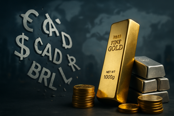 Global Turmoil Propels Gold and Silver to Record Highs as Commodity Currencies Falter