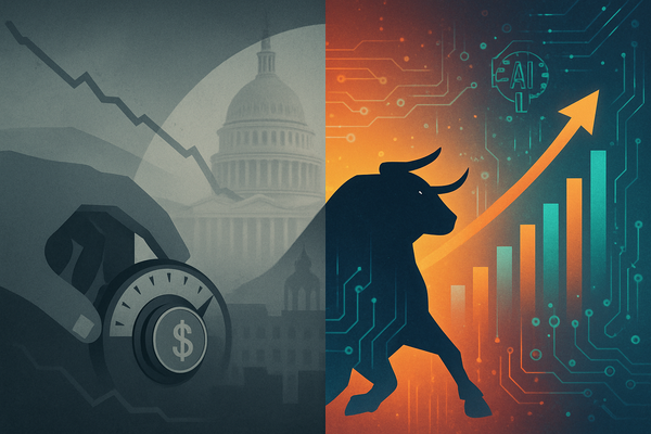 Wall Street's Paradox: Market Advances Amidst Grim Sentiment and Government Gridlock