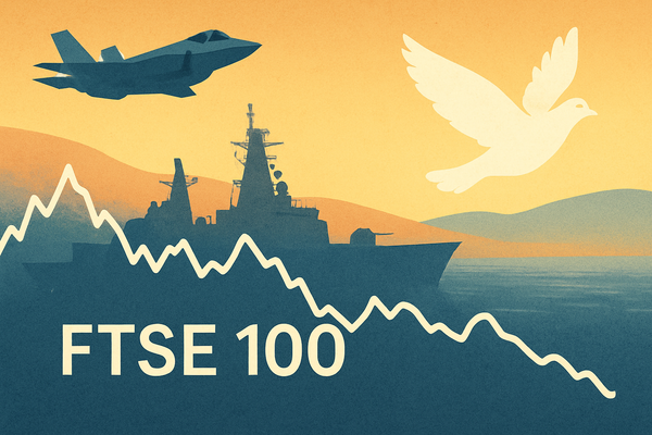 FTSE 100 Stumbles as Middle East Peace Hopes Dent Defence Sector