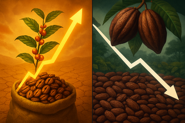 A Tale of Two Beans: Coffee Soars as Cocoa Retreats in a Diverging Market