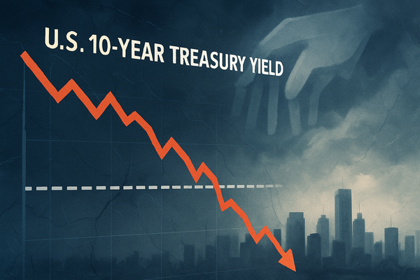 U.S. 10-Year Treasury Yield Plunges Below 4% Amidst Mounting Economic Jitters, Signaling Aggressive Fed Dovishness