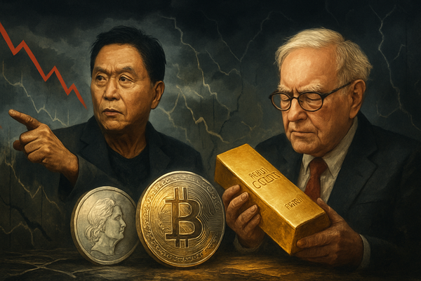 Financial Titans Clash: Kiyosaki Foresees 'Super-Crash,' Buffett Eyes Gold Amidst Economic Storm Clouds