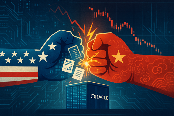 Oracle Navigates Turbulent Waters as Renewed US-China Tariff Threats Trigger Market Sell-Off